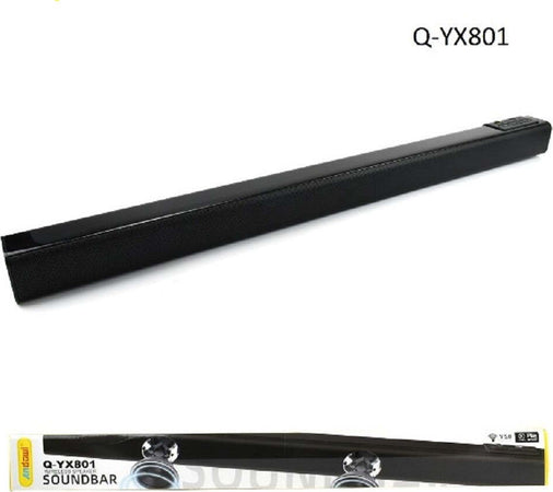 Soundbar Barra Audio Bluetooth Wireless 5wx2 Ricaricabile Telecomando Q-yx801 Elettronica/Audio e video portatile/Accessori/Casse portatili e Docking Station con altoparlanti/Casse portatili Bluetooth Trade Shop italia - Napoli, Commerciovirtuoso.it
