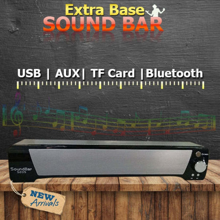 SOUNDBAR S205 DOLBY POTENZA 20W BLUETOOTH USB EXTRA BASS PORTATILE BUBWOOFER Elettronica/Audio e video portatile/Accessori/Casse portatili e Docking Station con altoparlanti/Casse portatili Bluetooth Trade Shop italia - Napoli, Commerciovirtuoso.it