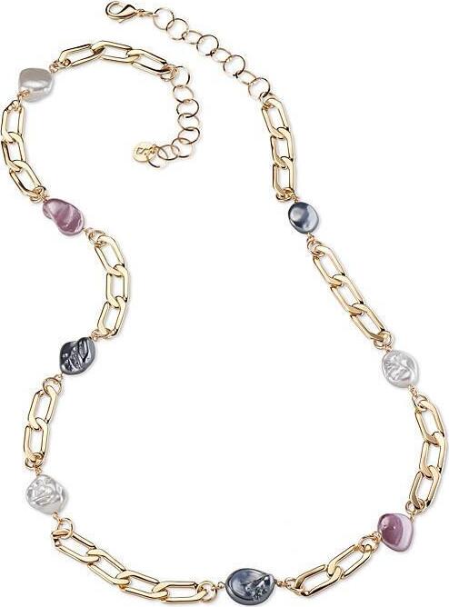 Sovrani-Arielle-collana-lunga-in-ottone-rosè-con-pietre