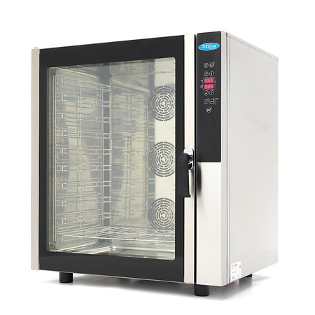 Forno a Vapore Combinato - adatto a 10 Teglie (1/1 GN / 60 x 40 cm) - Display Digitale - 400V