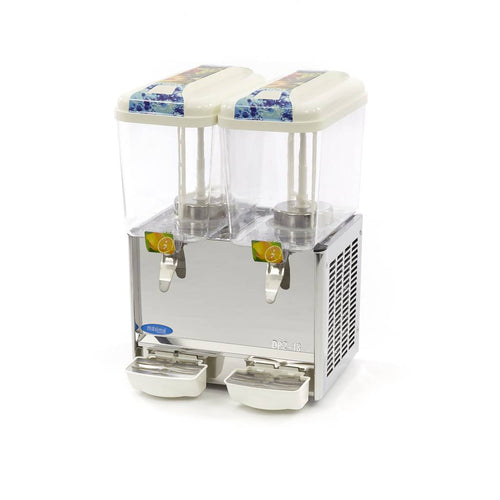 Dispensatore di Bevande - 2 x 18L - Elettrico - Meccanismo di Agitazione