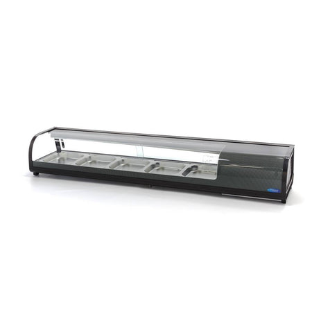 Vetrina per Sushi e Tapas -132L - incl. 5 x 1/2 GN - Modello da Tavolo
