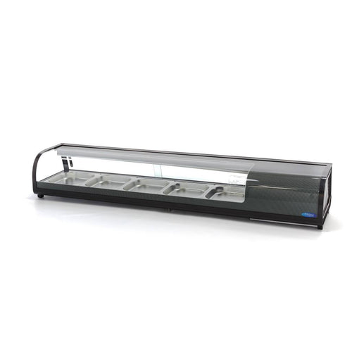 Vetrina per Sushi e Tapas -132L - incl. 5 x 1/2 GN - Modello da Tavolo