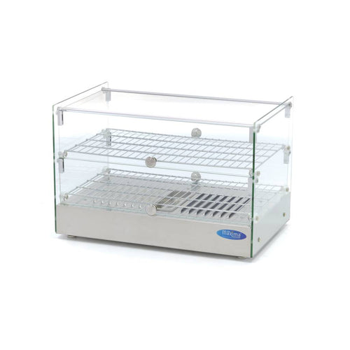 Espositore Riscaldato per Alimenti - 50L - 55cm - 2 Ripiani