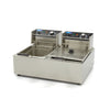 Friggitrice - 2 x 6L - 2 Cestelli - fino a 2,4kg di Patatine Fritte