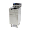 Friggitrice - 16L - 1 Cestello - con Rubinetto di Scarico e Base Armadiata - 400V