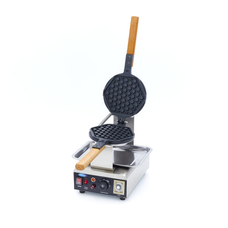 Piastra per Waffle - 1 Waffle - Modello Rotondo a Nido D'ape