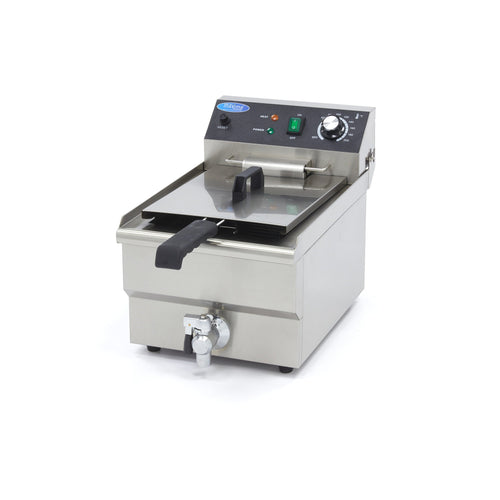 Friggitrice - 13L - 1 Cestello - con Rubinetto di Scarico