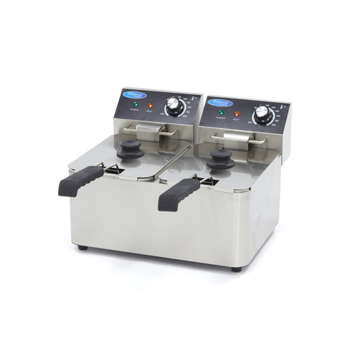 Friggitrice - 2 x 4L - 2 Cestelli - fino a 1,5kg di Patatine Fritte