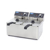 Friggitrice - 2 x 8L - 2 Cestelli - fino a 2,8kg di Patatine Fritte