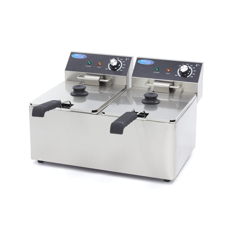 Friggitrice - 2 x 8L - 2 Cestelli - fino a 2,8kg di Patatine Fritte