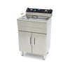 Friggitrice - 30L - 1 Cestello - con Rubinetto di Scarico e Base Armadiata
