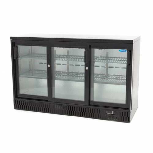 Frigo per Bevande - 3 Porte Scorrevoli - 6 Ripiani Regolabili