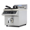 Friggitrice - 8L - 1 Cestello - Induzione - con Rubinetto di Scarico