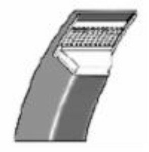 Cinghia trapezoidale in gomma telata SPZ1150