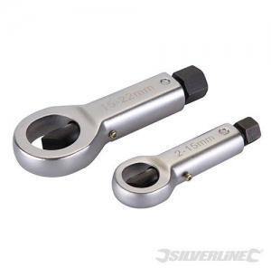 Spaccadadi estrattore spacca sblocca dadi 2 pz 2-15 mm e 15-22mm Silverline