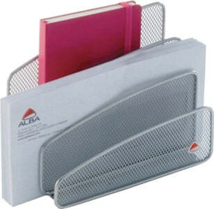 Sparticarte Mesh - rete metallica - 14 5x18x9 cm - argento - Alba Cancelleria e prodotti per ufficio/Archivio ufficio e accessori per scrivania/Accessori da scrivania e archiviazione/Fermalibri Eurocartuccia - Pavullo, Commerciovirtuoso.it