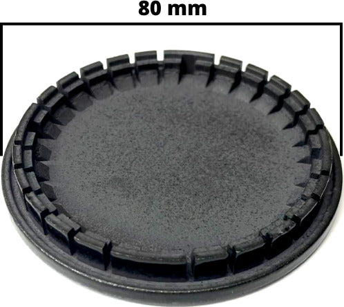 Spartifiamma-cucina-gas-Candy-Gasfire-grande-nero-lucido-originale-ø-80-mm