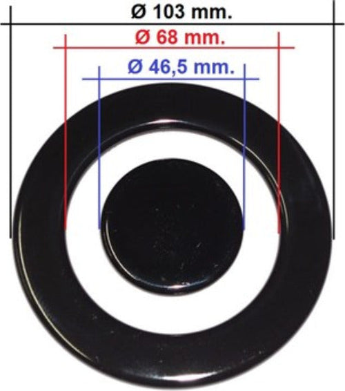 Spartifiamma cucina tripla corona piano cottura Franke admiral pac 5 Casa e cucina/Utensili da cucina/Bruciatori da cucina Rossi Ricambi - Venetico Marina, Commerciovirtuoso.it