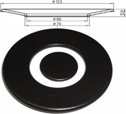 Spartifiamma-tripla-corona-piattelli-neri-opachi-cucina-gas-Candy-Hoover-Zerowat