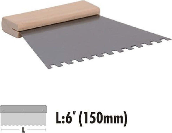 Spatola Dentata Raschietto Trapezoidale Acciaio Impugnatura Legno 6? 150mm 90457 Fai da te/Utensili elettrici e a mano/Utensili a mano/Raschietti Trade Shop italia - Napoli, Commerciovirtuoso.it