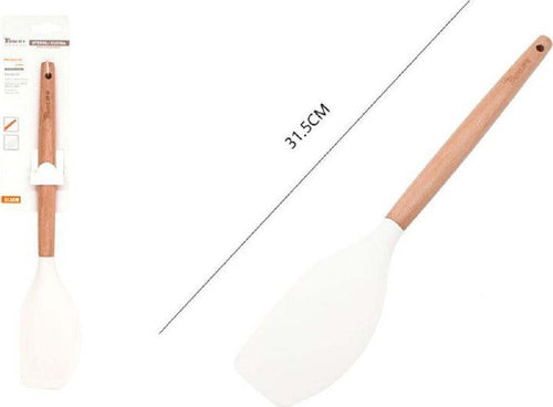Spatola In Silicone Manico Legno Utensile Cucina Dolci Pasticceria 31.5cm 50868 Casa e cucina/Utensili da cucina/Cucchiai palette e spatole/Spatole Trade Shop italia - Napoli, Commerciovirtuoso.it