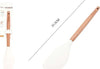 Spatola-In-Silicone-Manico-Legno-Utensile-Cucina-Dolci-Pasticceria-31.5cm-50868