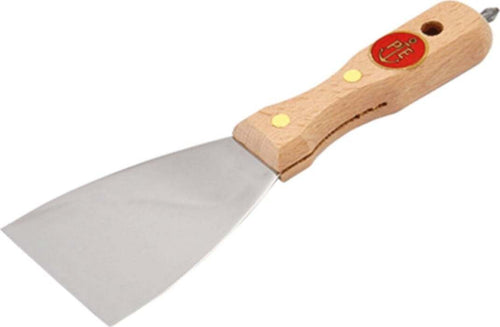 Spatola-per-stuccatori-ART.505/I-in-acciaio-inox-e-manico-in-legno-con-inserto-cacciavite-a-croce