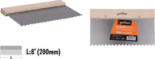 Spatola Raschietto Dentato Acciaio Impugnatura Legno 8? 200 Mm Ferramenta 90466 Fai da te/Utensili elettrici e a mano/Utensili a mano/Raschietti Trade Shop italia - Napoli, Commerciovirtuoso.it