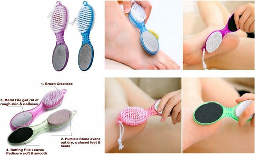 SPAZZOLA 4 STEP PADDLE PEDICURE PIETRA POMICE LIMA RASCHIETTO RIMUOVI CALLO SCRUB Bellezza/Manicure e pedicure/Strumenti e accessori/Pietre pomice Trade Shop italia - Napoli, Commerciovirtuoso.it