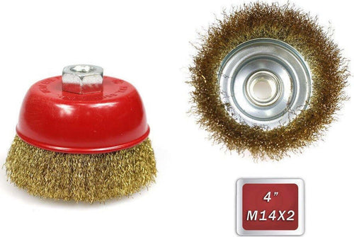 Spazzola A Tazza 100 Mm Per Smerigliatrice Flex Con Fili Ferro Ondulati Ottonati Casa, arredamento e bricolage > Bricolage e fai da te > Elettroutensili > Smerigliatrici Trade Shop italia - Napoli, Commerciovirtuoso.it