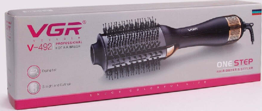 Spazzola Ad Aria Calda Professionale Agli Ioni Piastra Capelli Acconciatura V492 Salute e Bellezza > Cura dei Capelli > Spazzole per capelli Trade Shop italia - Napoli, Commerciovirtuoso.it