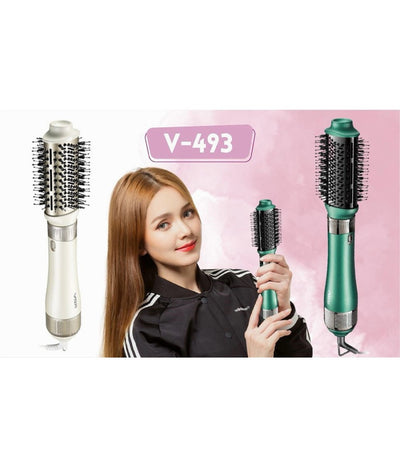 Spazzola Asciugacapelli Ad Aria Calda 4 In 1 Multifunzionale 3 Temperature V-493