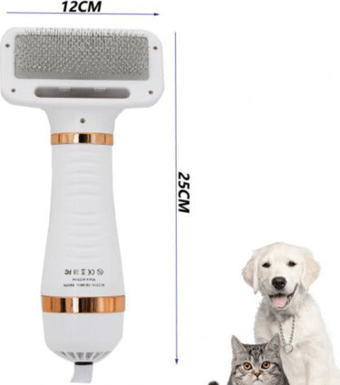Spazzola Asciugatrice Elettrica 2in1 Toelettatura Animali Domestici Cani Gatti Prodotti per animali domestici/Cani/Accessori per toilette/Spazzole Zencoccostore - Formia, Commerciovirtuoso.it