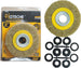 Spazzola-Circolare-Disco-Fili-Acciaio-150-Mm-6''-Per-Smerigliatrice-Mola-Da-Banco