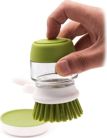 Spazzola Con Dispenser Sapone Setole Rigide Antigraffio Lava Bicchieri Piatti Pentole Cucina > Accessori cucina Trade Shop italia - Napoli, Commerciovirtuoso.it