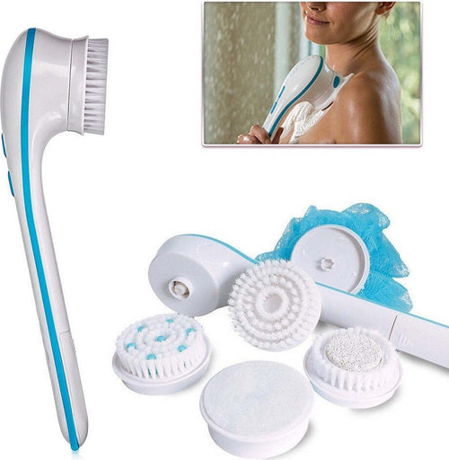 Spazzola Corpo Elettrica Spin Spa Doccia 5 In 1 Massaggio Schiena Pomice Spugna Cura del corpo e viso Trade Shop italia - Napoli, Commerciovirtuoso.it