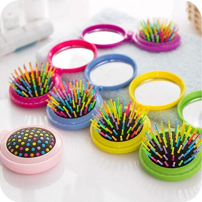 Spazzola Da Viaggio Con Specchio Richiudibile Pieghevole Pettine Borsa Donna Salute e Bellezza > Cura dei Capelli > Spazzole per capelli Trade Shop italia - Napoli, Commerciovirtuoso.it