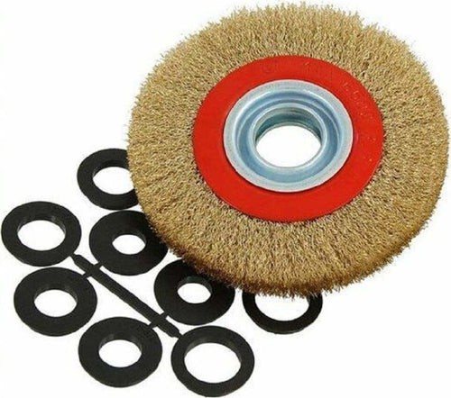Spazzola Diametro 150 Mm Disco Fili In Acciaio Per Mola Smerigliatrice Da Banco Commercio Industria e Scienza/Prodotti abrasivi e per finitura/Spazzole abrasive/Spazzole circolari Trade Shop italia - Napoli, Commerciovirtuoso.it