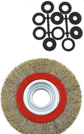 Spazzola Diametro 150 Mm Disco Fili In Acciaio Per Mola Smerigliatrice Da Banco Commercio Industria e Scienza/Prodotti abrasivi e per finitura/Spazzole abrasive/Spazzole circolari Trade Shop italia - Napoli, Commerciovirtuoso.it