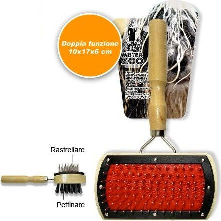 Spazzola Doppia Per Cani Animali Rastrella Pettina Pelo Rettangolare In Legno Prodotti per animali domestici/Cani/Accessori per toilette/Spazzole Trade Shop italia - Napoli, Commerciovirtuoso.it