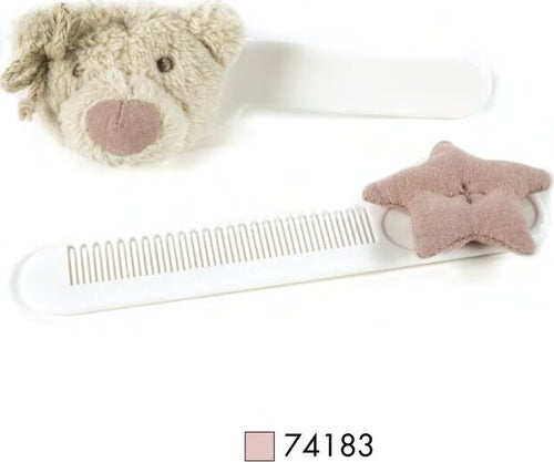 Spazzola e Pettine Orso Stella Pasito a Pasito Amelie Rosa Prima infanzia/Igiene e benessere/Spazzole e pettini La Casa Del Bebè - Napoli, Commerciovirtuoso.it