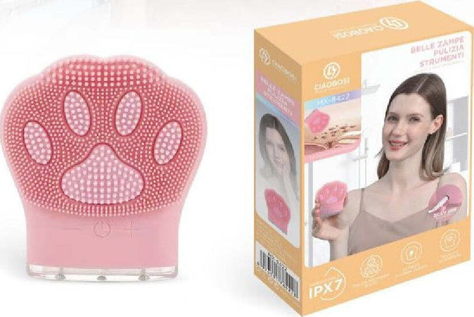 Spazzola Forma Zampa Pulizia Viso Elettrica Facciale Detergente Massaggio Mx-8422 Bellezza/Accessori e strumenti di bellezza/Strumenti per la cura della pelle/Applicatori e spazzole detergenti/Spazzole e dispositivi per pulizia viso Trade Shop italia - Napoli, Commerciovirtuoso.it
