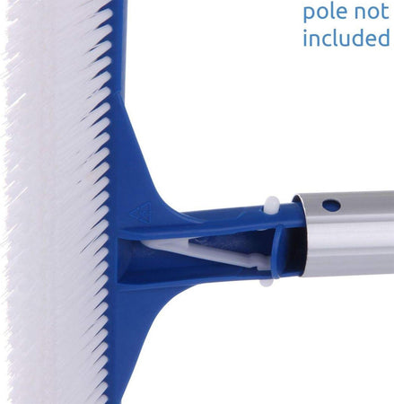 Spazzola in nylon per pulizia fondo e parete piscina rinforzo PVC da 45 cm