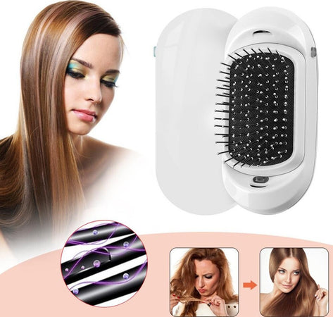 Spazzola Ionica Elettrica Districante Scioglie Nodi Ioni Antistatica Vibrante Bellezza/Cura dei capelli/Strumenti per lo styling/Modellatori ad aria calda Trade Shop italia - Napoli, Commerciovirtuoso.it