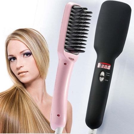 SPAZZOLA IONICA ELETTRICA RISCALDANTE LCD SNODA LISCIA CAPELLI LISCI 2 IN 1 PTC Bellezza/Cura dei capelli/Strumenti per lo styling/Modellatori ad aria calda Trade Shop italia - Napoli, Commerciovirtuoso.it
