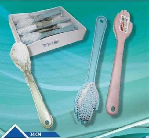 Spazzola-Lava-Schiena-Lavaschiena-Doccia-A-Forma-Di-Mano-34-Cm-Spugna-390496