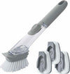 Spazzola-Lavapiatti-3in1-Con-Serbatoio-Erogatore-Dosatore-Sapone-Pulizia-Cucina