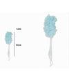 Spazzola Lavaschiena Esfoliante Bagno Doccia Spugna Azzurra Manico Scrubber 79604