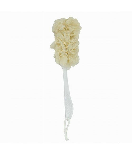 Spazzola Lavaschiena Esfoliante Bagno Doccia Spugna Giallo Manico Scrubber 79603